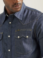 Lee hombres 101 camisa occidental índigo seco ropa Z6H6F921 - Image 3