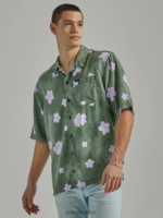 Lee hombres camisa floral extragrande fuerte verde floral ropa Z6H6F893 - Image 3