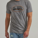 Lee hombres camiseta con estampado de jeans ovalados brezo grafito ropa Z6H6F877