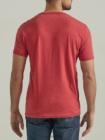 Lee hombres camiseta con logo universitario stand tall rojo ladrillo ropa Z6H6F890 - Image 2