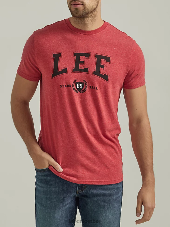 lee_hombres_camiseta_con_logo_universitario_stand_tall_rojo_ladrillo_ropa_z6h6f890.png Lee hombres camiseta con logo universitario stand tall rojo ladrillo ropa Z6H6F890 - Image 1