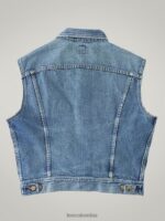 Lee hombres chaleco de jinete vintage rv31 (talla s) mezclilla mediana ropa Z6H6F1133 - Image 2