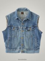 Lee hombres chaleco de jinete vintage rv31 (talla s) mezclilla mediana ropa Z6H6F1133