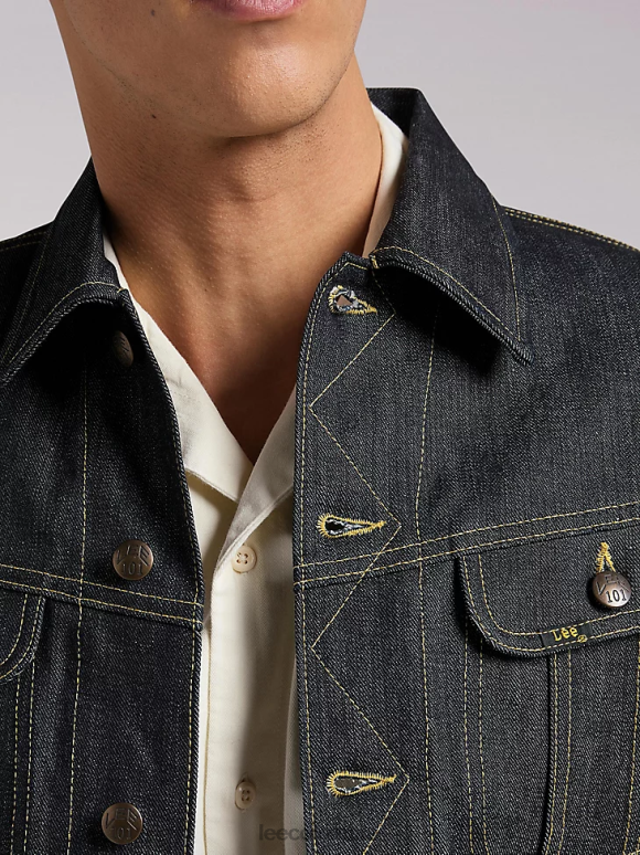 Lee hombres chaqueta de jinete 101 azul originales ropa Z6H6F1126 - Image 4