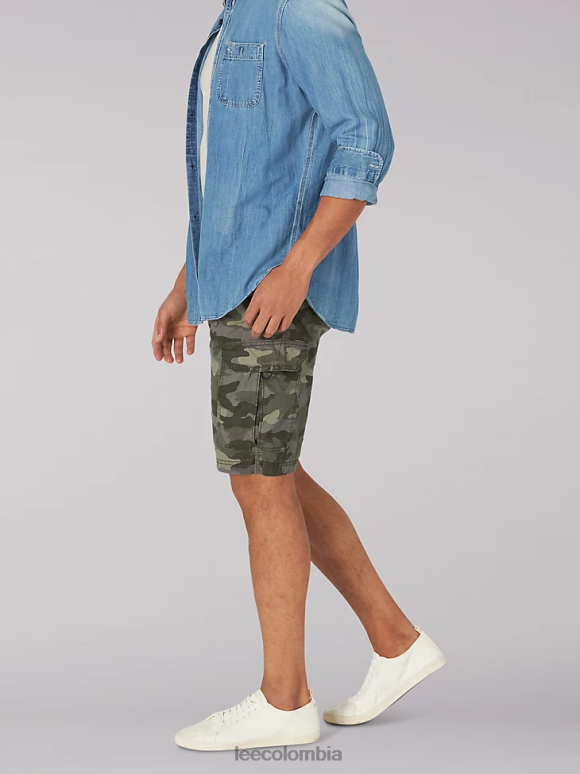 Lee hombres encrucijada de movimiento extremo corto camuflaje del bosque ropa Z6H6F1008 - Image 3