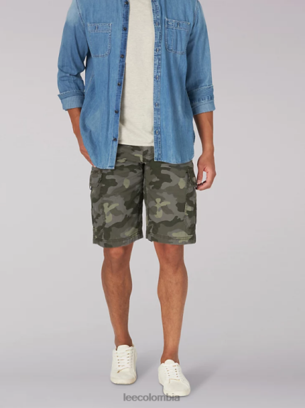 Lee hombres encrucijada de movimiento extremo corto camuflaje del bosque ropa Z6H6F1008