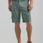 Lee hombres encrucijada de movimiento extremo corto fuerte verde ropa Z6H6F1005