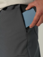 Lee hombres hd pantalones cónicos relajados maverick gris metálico ropa Z6H6F730 - Image 5
