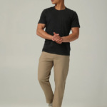 Lee hombres hd pantalones cónicos relajados maverick oscar caqui ropa Z6H6F728
