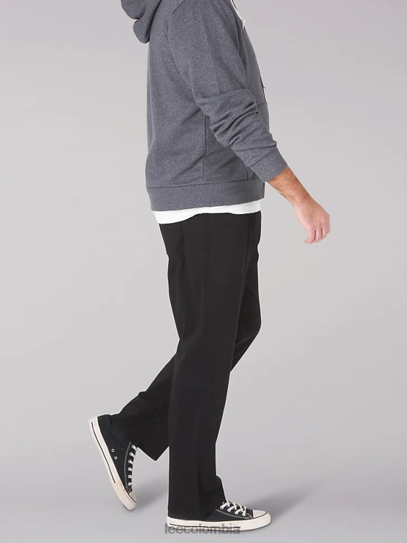 Lee hombres jeans cónicos de ajuste recto mvp de movimiento extremo (grandes y altos) unión-todo negro ropa Z6H6F692 - Image 3