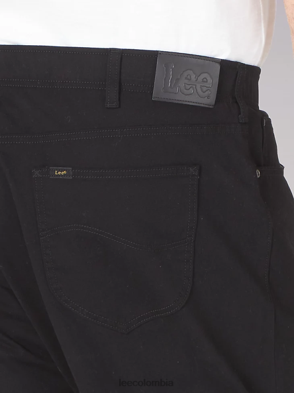 Lee hombres jeans cónicos de ajuste recto mvp de movimiento extremo (grandes y altos) unión-todo negro ropa Z6H6F692 - Image 4