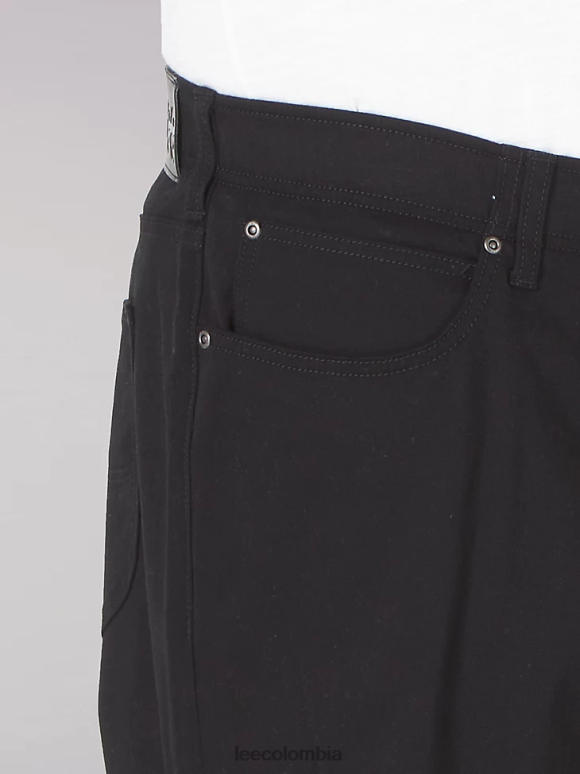 Lee hombres jeans cónicos de ajuste recto mvp de movimiento extremo (grandes y altos) unión-todo negro ropa Z6H6F692 - Image 5