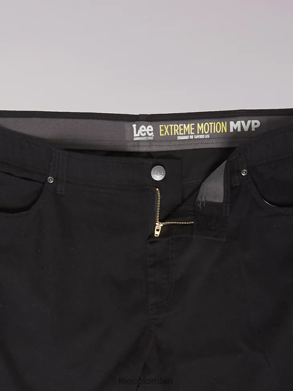 Lee hombres jeans cónicos de ajuste recto mvp de movimiento extremo (grandes y altos) unión-todo negro ropa Z6H6F692 - Image 6