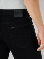 Lee hombres jeans legendarios cónicos regulares sobreteñir negro ropa Z6H6F675 - Image 4