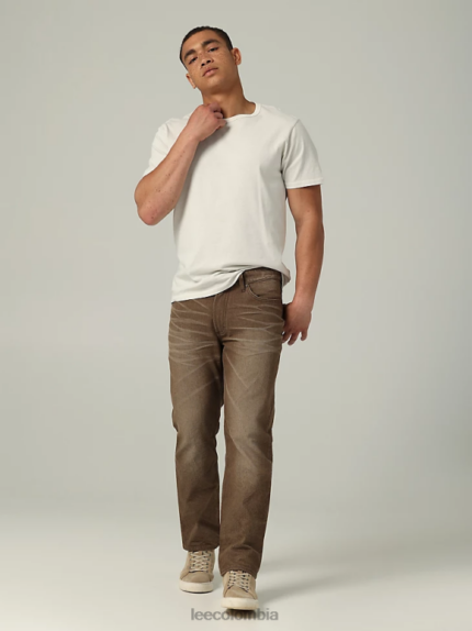 Lee hombres jeans rectos regulares Heritage marrón ropa Z6H6F623