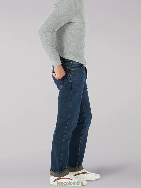 Lee hombres jeans rectos relajados legendarios sombra de noche ropa Z6H6F482 - Image 1