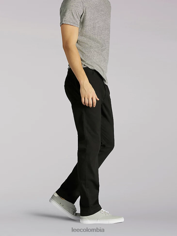 Lee hombres pantalón caqui de corte slim Extreme Motion negro ropa Z6H6F763 - Image 3