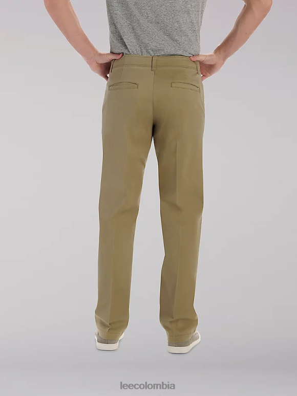 Lee hombres pantalón caqui de movimiento extremo (grande y alto) color caqui original ropa Z6H6F772 - Image 2