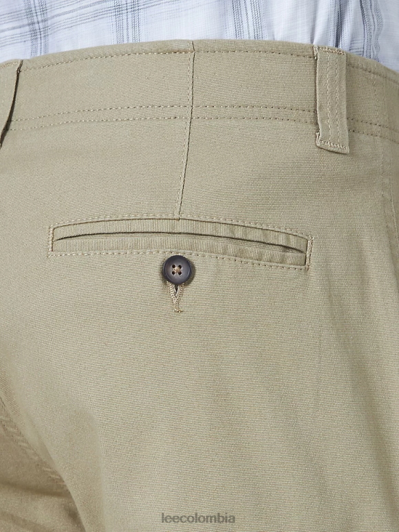 Lee hombres pantalón cargo de ajuste relajado de movimiento extremo caqui británico ropa Z6H6F829 - Image 4