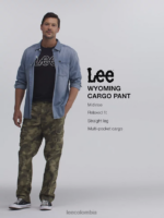 Lee hombres pantalón cargo de sarga de ajuste relajado Wyoming artemisa ropa Z6H6F800 - Image 6