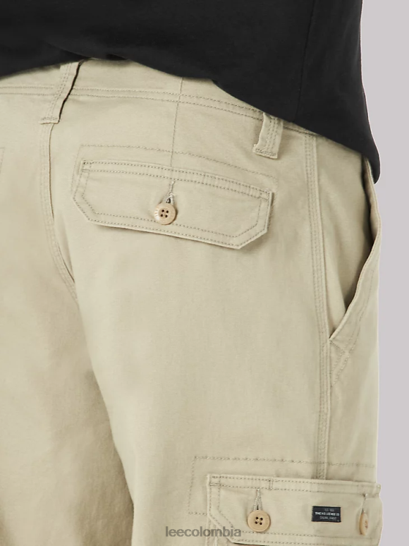 Lee hombres pantalón cargo de sarga de ajuste relajado Wyoming Guijarro ropa Z6H6F799 - Image 4