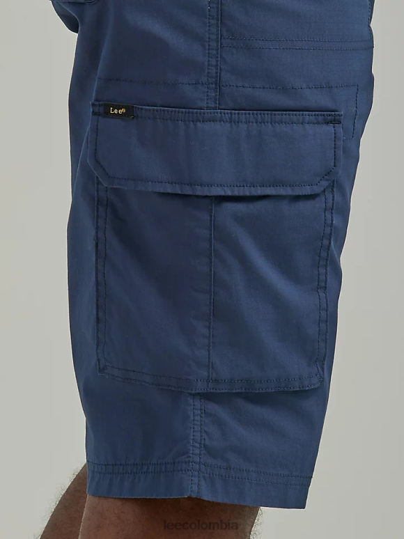 Lee hombres pantalón corto cargo cameron de movimiento extremo y ajuste relajado Armada ropa Z6H6F979 - Image 5