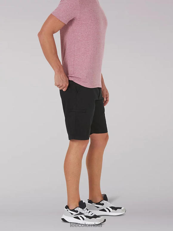 Lee hombres Pantalón corto cargo con ribete de movimiento extremo (grande y alto) negro ropa Z6H6F1056 - Image 3