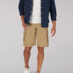 Lee hombres pantalón corto tipo cargo brooklyn oscar caqui ropa Z6H6F995