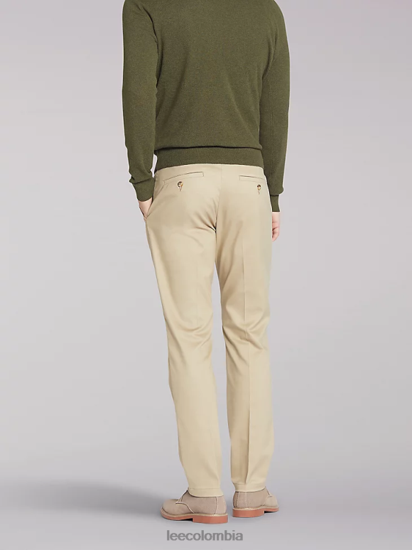 Lee hombres Pantalón slim con frente plano Total Freedom caqui ropa Z6H6F792 - Image 2