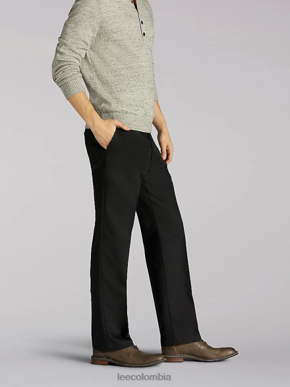 Lee hombres pantalones con pernera recta y corte recto Total Freedom sarga negra ropa Z6H6F778 - Image 2