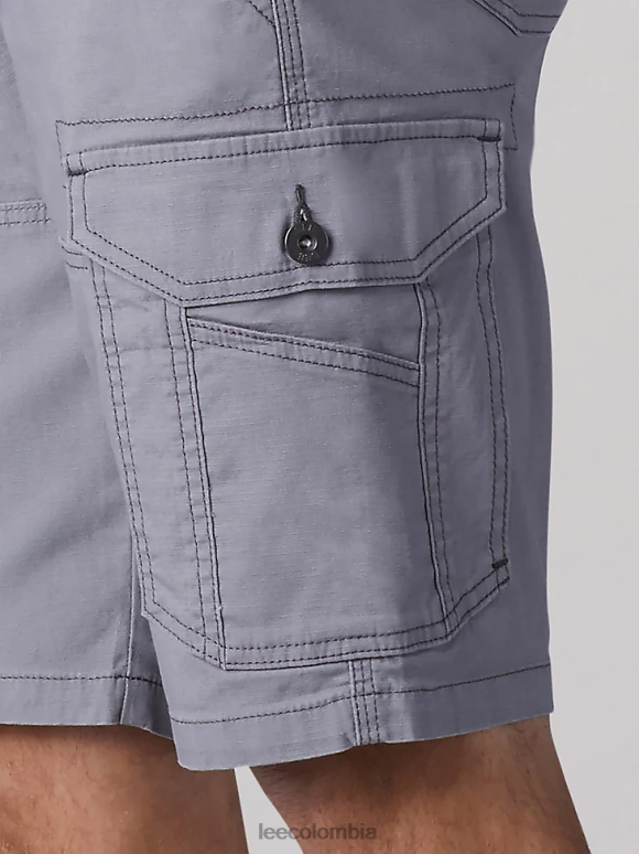 Lee hombres pantalones cortos con movimiento extremo plata ropa Z6H6F1095 - Image 3