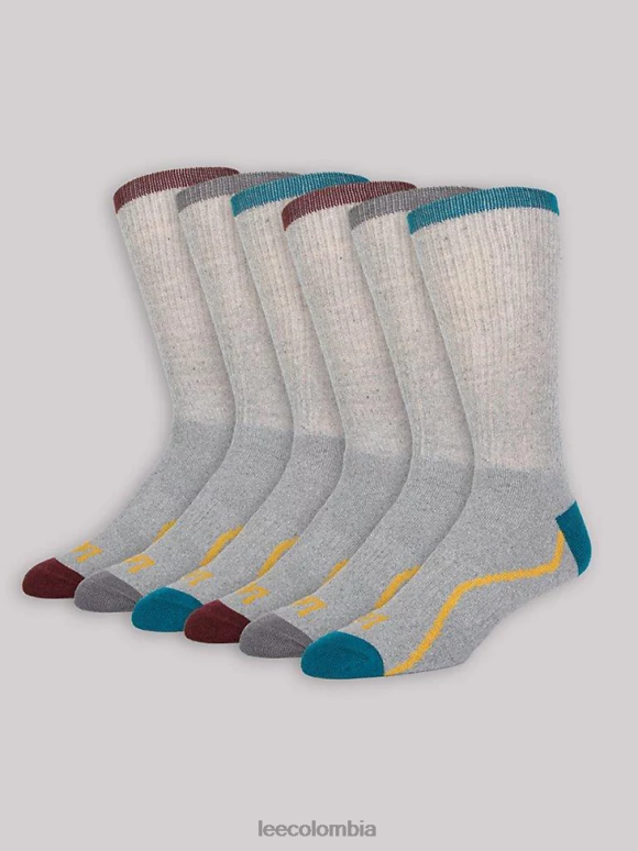 lee_hombres_paquete_de_6_calcetines_deportivos_gris_accesorio_z6h6f1175.png Lee hombres paquete de 6 calcetines deportivos gris accesorio Z6H6F1175 - Image 1