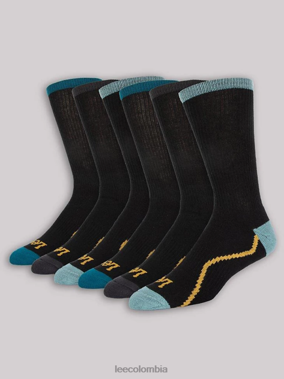 lee_hombres_paquete_de_6_calcetines_deportivos_negro_accesorio_z6h6f1173.png Lee hombres paquete de 6 calcetines deportivos negro accesorio Z6H6F1173 - Image 1