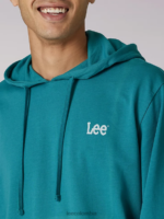 Lee hombres sudadera con capucha con gráfico tradicional confeccionado con un propósito verde azulado a mitad de camino ropa Z6H6F957 - Image 4