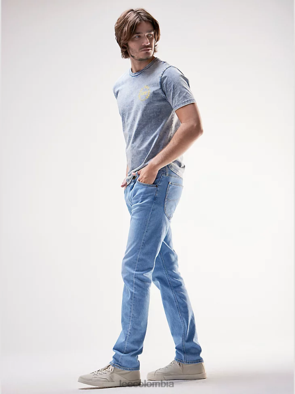 Lee hombres Vaqueros cónicos ajustados Luke de la colección europea medio alton ropa Z6H6F672 - Image 2