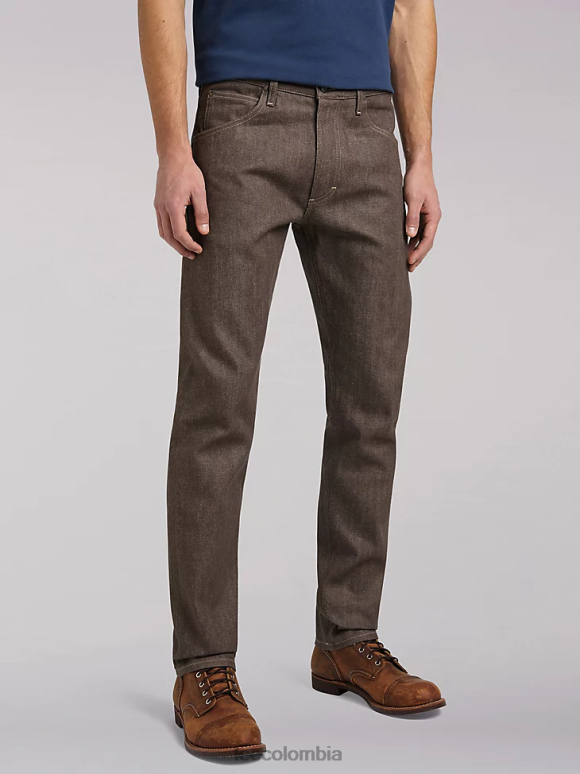 Lee hombres Vaqueros de pernera recta y corte relajado 101 z marrón seco ropa Z6H6F602 - Image 4
