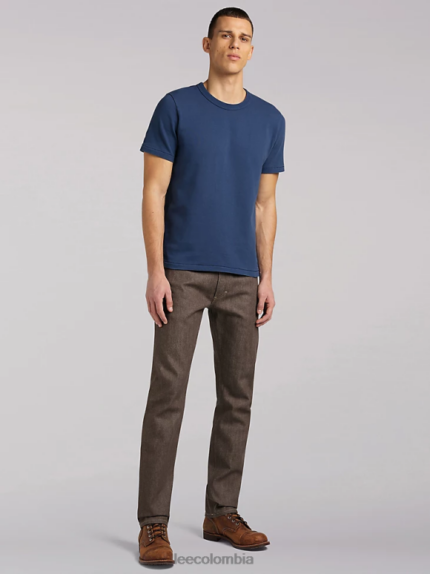 Lee hombres Vaqueros de pernera recta y corte relajado 101 z marrón seco ropa Z6H6F602