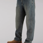 Lee hombres Vaqueros holgados de pierna recta con ajuste personalizado (grandes y altos) piedra desgastada ropa Z6H6F583