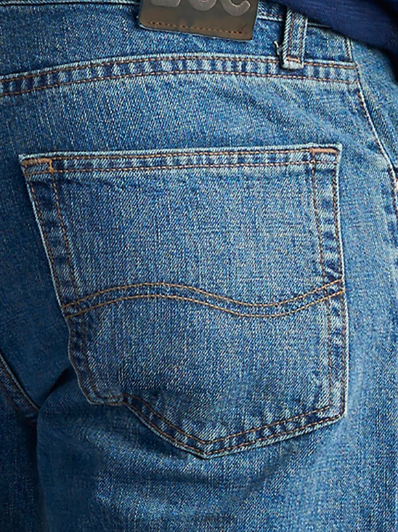 Lee hombres Vaqueros rectos de corte regular 100% algodón wylie ropa Z6H6F504 - Image 4
