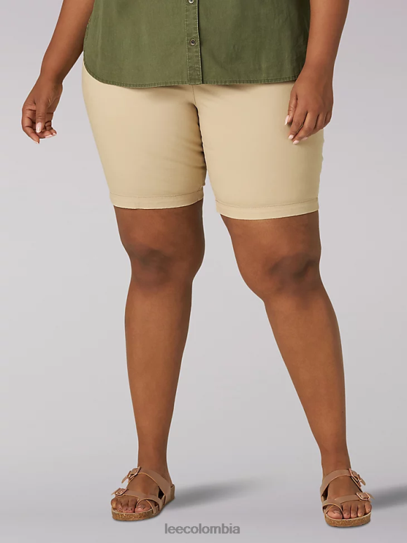 Lee mujer bermudas chinas de corte regular (plus) safari ropa Z6H6F318 - Image 1