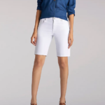 Lee mujer bermudas kathy de ajuste relajado blanco ropa Z6H6F321
