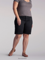 Lee mujer bermudas tipo cargo avey knitwaist de corte relajado (plus) negro ropa Z6H6F292