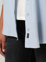 Lee mujer camisa con botones fronterizos azul tímido ropa Z6H6F398 - Image 4