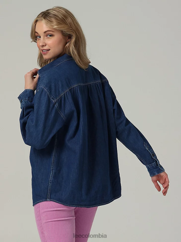 Lee mujer camisa con botones para mujer frontier de la colección europea Kansas ropa Z6H6F405 - Image 2