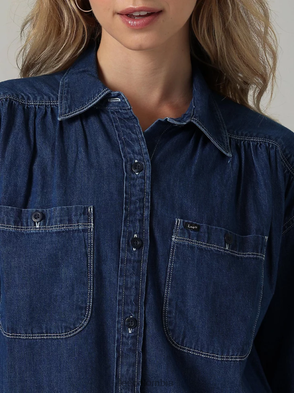 Lee mujer camisa con botones para mujer frontier de la colección europea Kansas ropa Z6H6F405 - Image 4