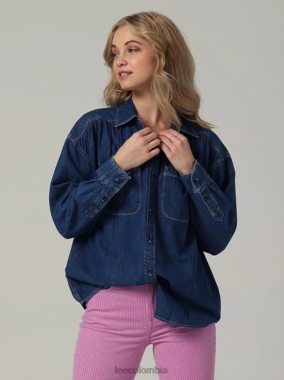 lee_mujer_camisa_con_botones_para_mujer_frontier_de_la_coleccion_europea_kansas_ropa_z6h6f405.png Lee mujer camisa con botones para mujer frontier de la colección europea Kansas ropa Z6H6F405 - Image 1
