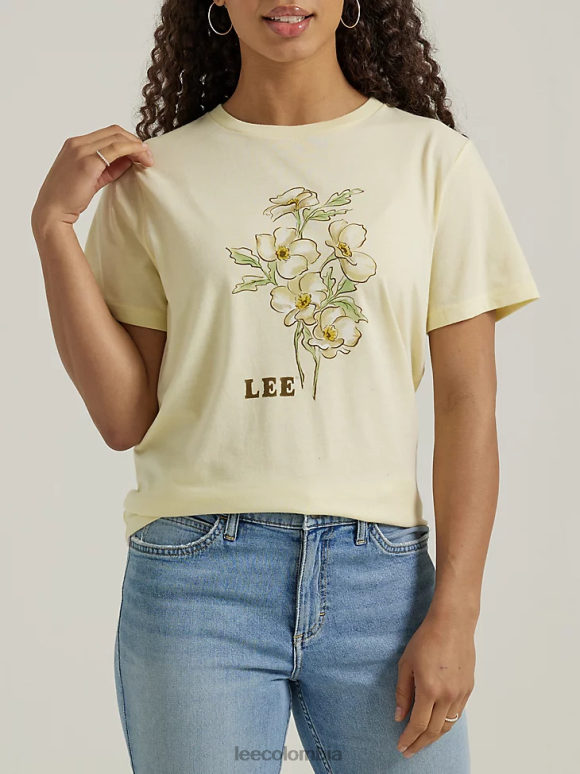 lee_mujer_camiseta_con_estampado_de_flores_brezo_banado_por_el_sol_ropa_z6h6f346.png Lee mujer camiseta con estampado de flores brezo bañado por el sol ropa Z6H6F346 - Image 1