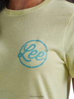 Lee mujer camiseta con gráfico de guión brezo de azufre ropa Z6H6F371 - Image 4