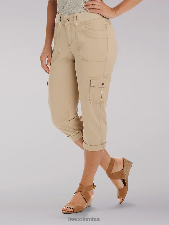 Lee mujer capri cargo austyn de ajuste relajado cafetería ropa Z6H6F462 - Image 1