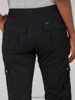 Lee mujer capri cargo relajado ultra lux con flex-to-go (pequeño) negro ropa Z6H6F460 - Image 4